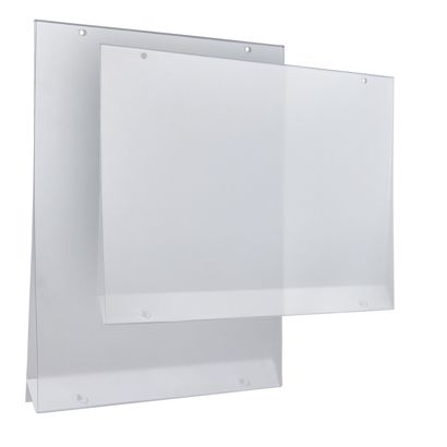 Fundas para carteles, PVC rígido, con 4 agujeros redondos 